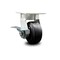 Service Caster 4 Inch Kingpinless Rubber on Steel Wheel Swivel Caster with Brake SCC-KP30S420-RSR-SLB - alternate 1